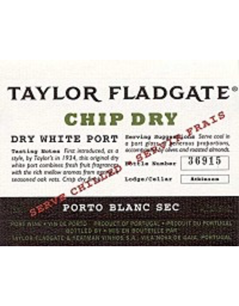 Porto Taylor Fladgate Chip Dry White Porto 750ml
