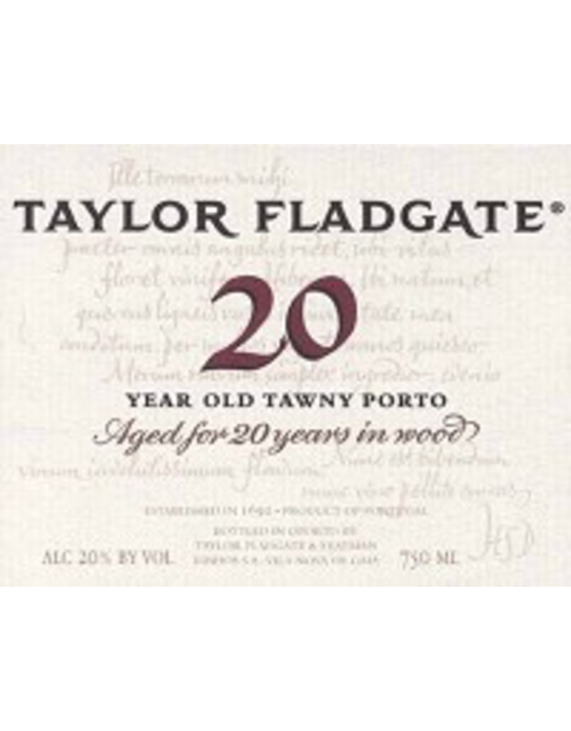 Porto SALE $49.99 Taylor Fladgate Port 20 Year Old Tawny  750ml REG $64.99