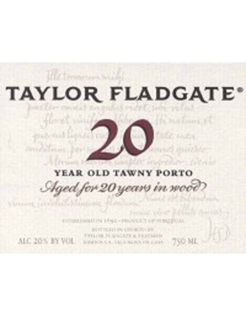Porto Taylor Fladgate Port 20 Year Old Tawny  750ml Portugal
