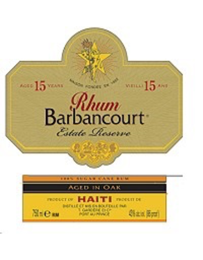 rum Rhum Barbancourt Rum Estate Reserve 15 Year 750ml
