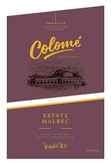 Malbec Colome Estate Malbec 2019 750ml