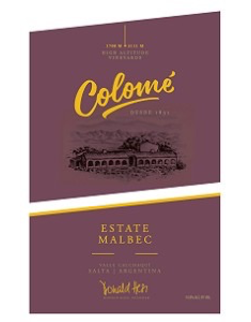 Malbec Colome Estate Malbec 2019 750ml
