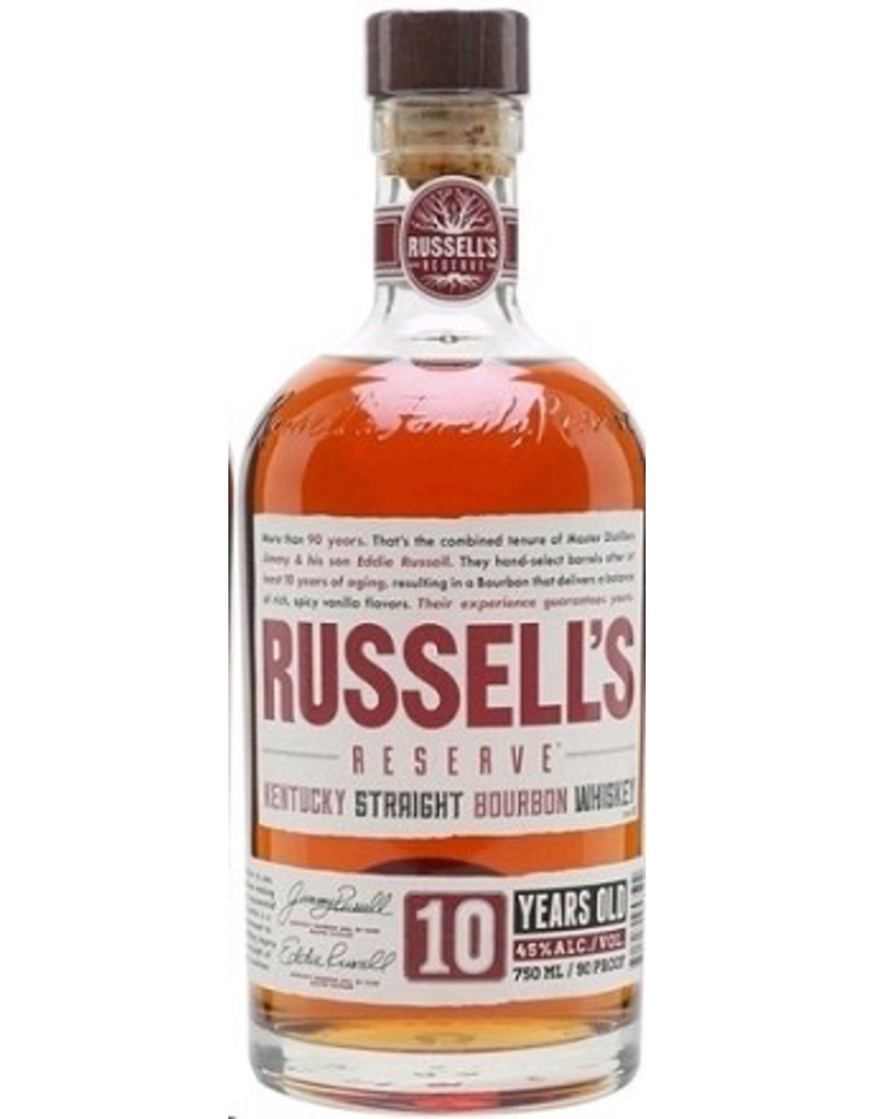 Bourbon Whiskey Russell's Reserve Bourbon 10 Year 750ml