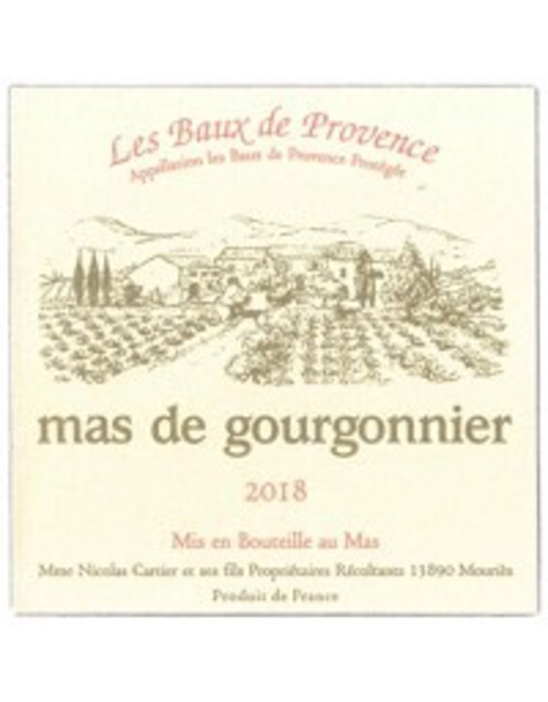 French Red Mas de Gourgonnier Les Baux de Provence Rouge 2019 ORGANIC