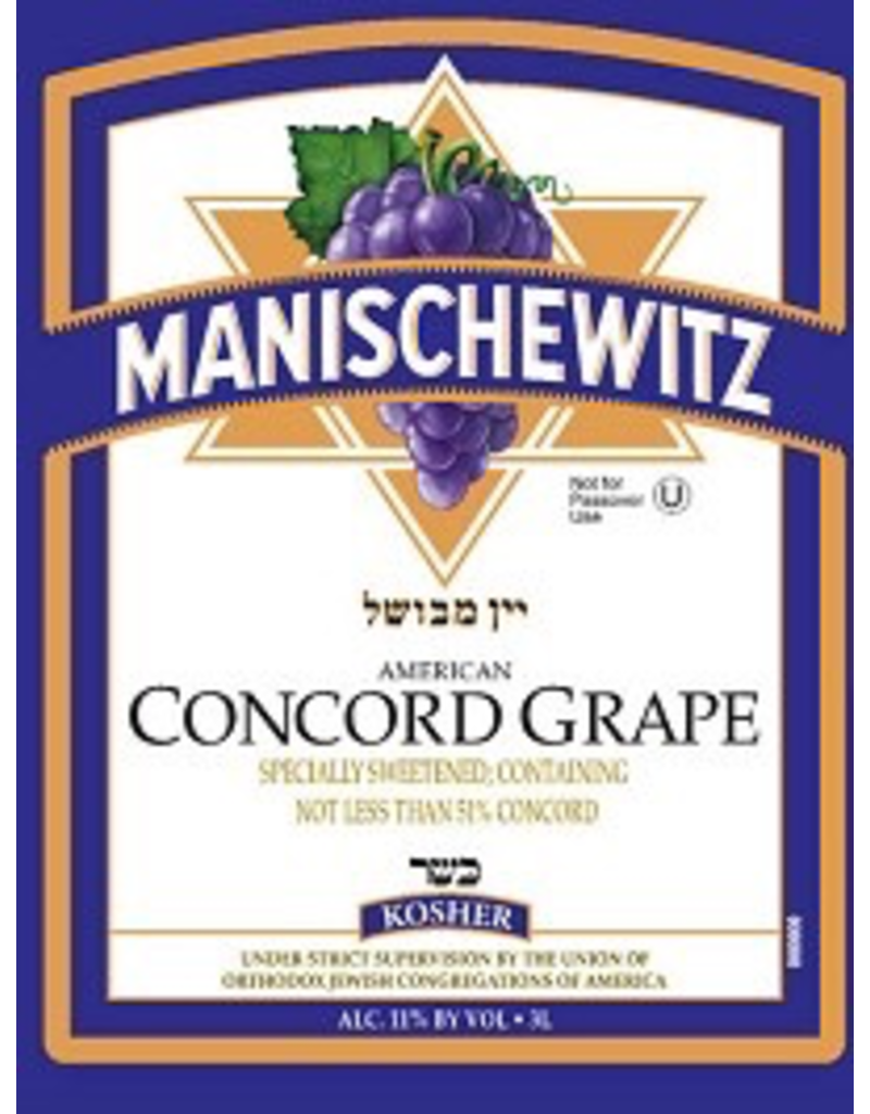 Kosher Red Manischewitz Concord Grape 750ml