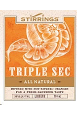 Cordials Stirrings Triple Sec ALL NATURAL FLAVORINGS   750ml