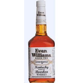 Bourbon Whiskey Evan Williams Bourbon Bottled-In-Bond White Label Liter