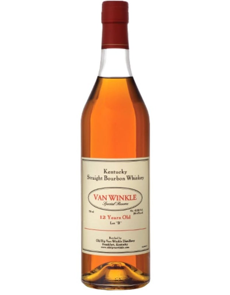 Bourbon Van Winkle 12 Year Old  Lot B Straight Bourbon Whiskey  750ml