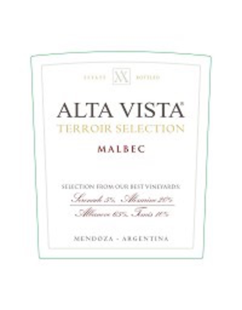 Malbec Sale $25.99 Alta Vista Terroir Selection Malbec 750ml REG $35.99 *