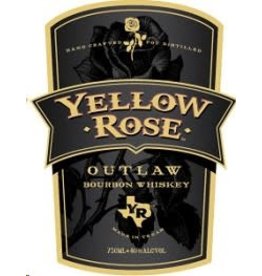 Bourbon Whiskey Yellow Rose Outlaw Bourbon Whiskey 92proof 750ml