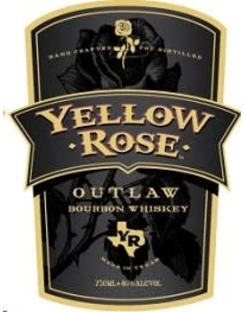 Bourbon Whiskey Yellow Rose Outlaw Bourbon Whiskey 92proof 750ml