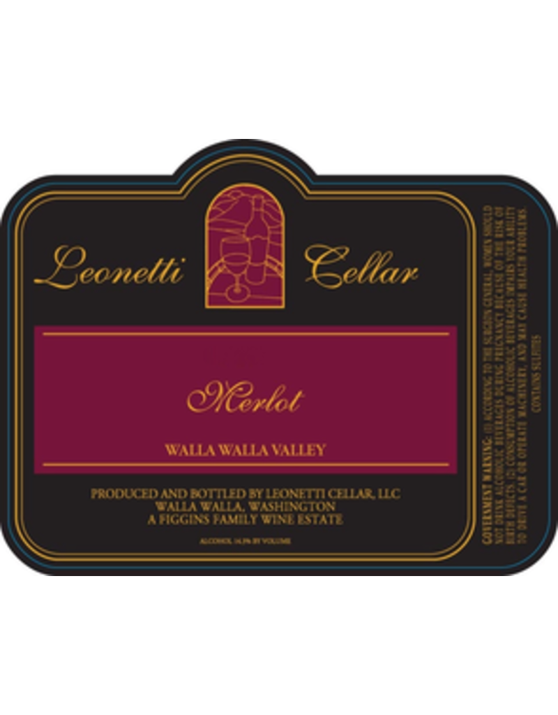 Merlot SALE $99.99 Leonetti  Cellar Merlot  2018 Walla Walla Valley 750ml REG$129.99