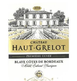 Bordeaux Red Chateau Haute-Grelot Premiere Cuvee Blaye Cotes de Bordeaux 2020