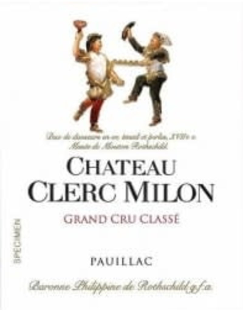 Bordeaux Red SALE Chateau Clerc Milon Pauillac 2018 750ml REG $169.99