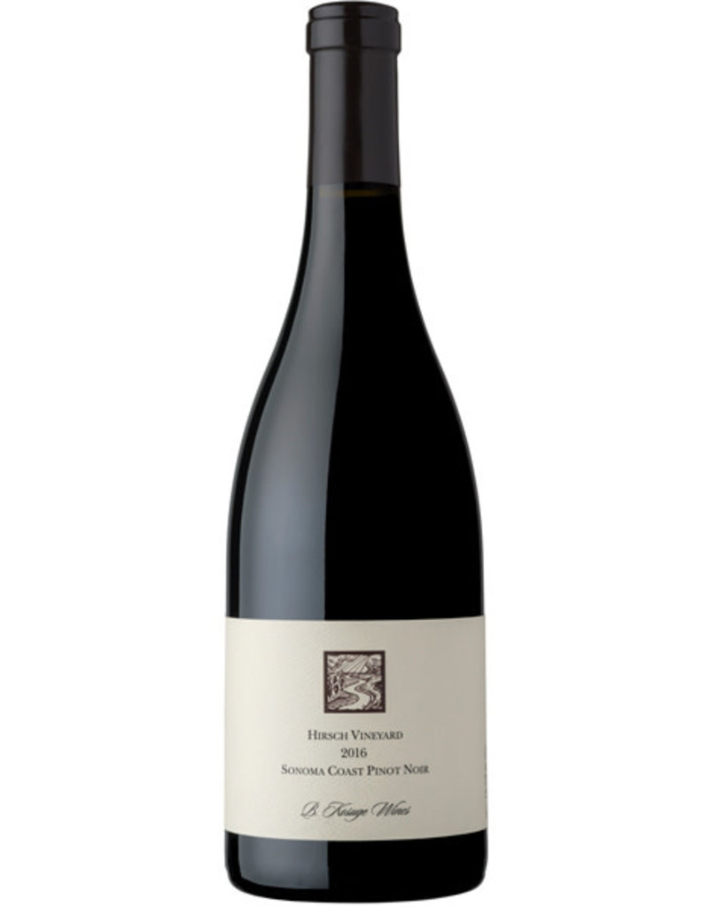 Pinot Noir California END OF BIN SALE B Kosuge Hirsch Vyd Pinot Noir 2016 750ml Reg. $79.99