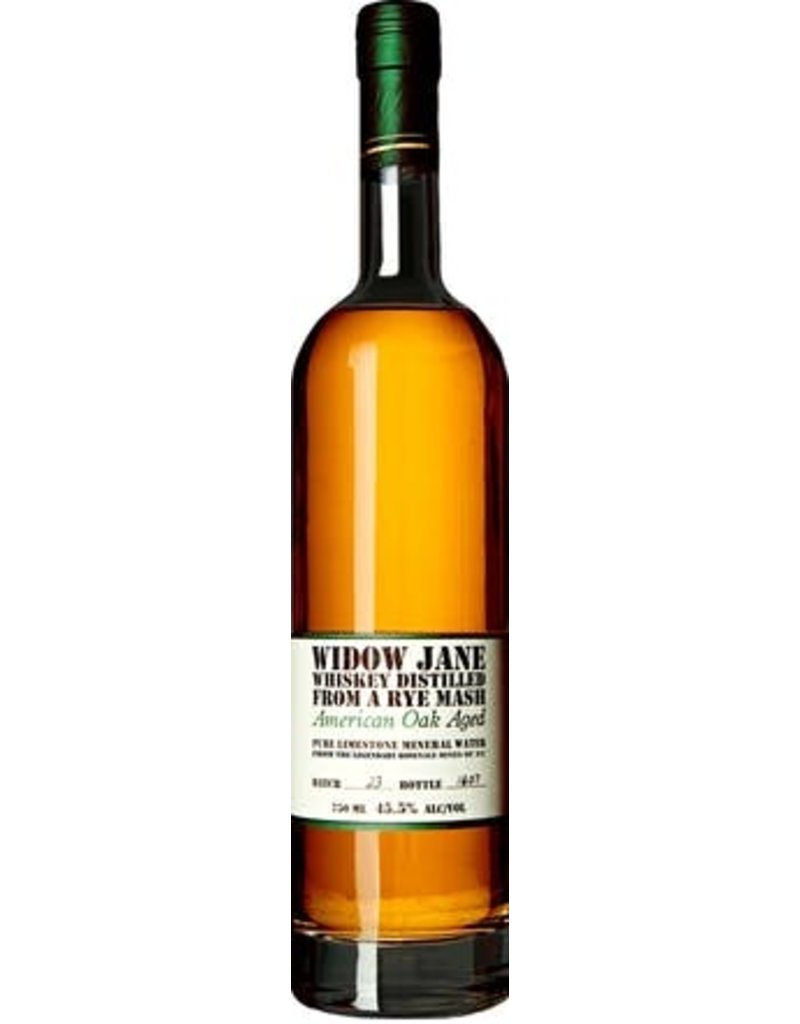 Rye Whiskey Widow Jane Whiskey Distilled from a Rye Mash Oak & Apple Wood Aged 750ml