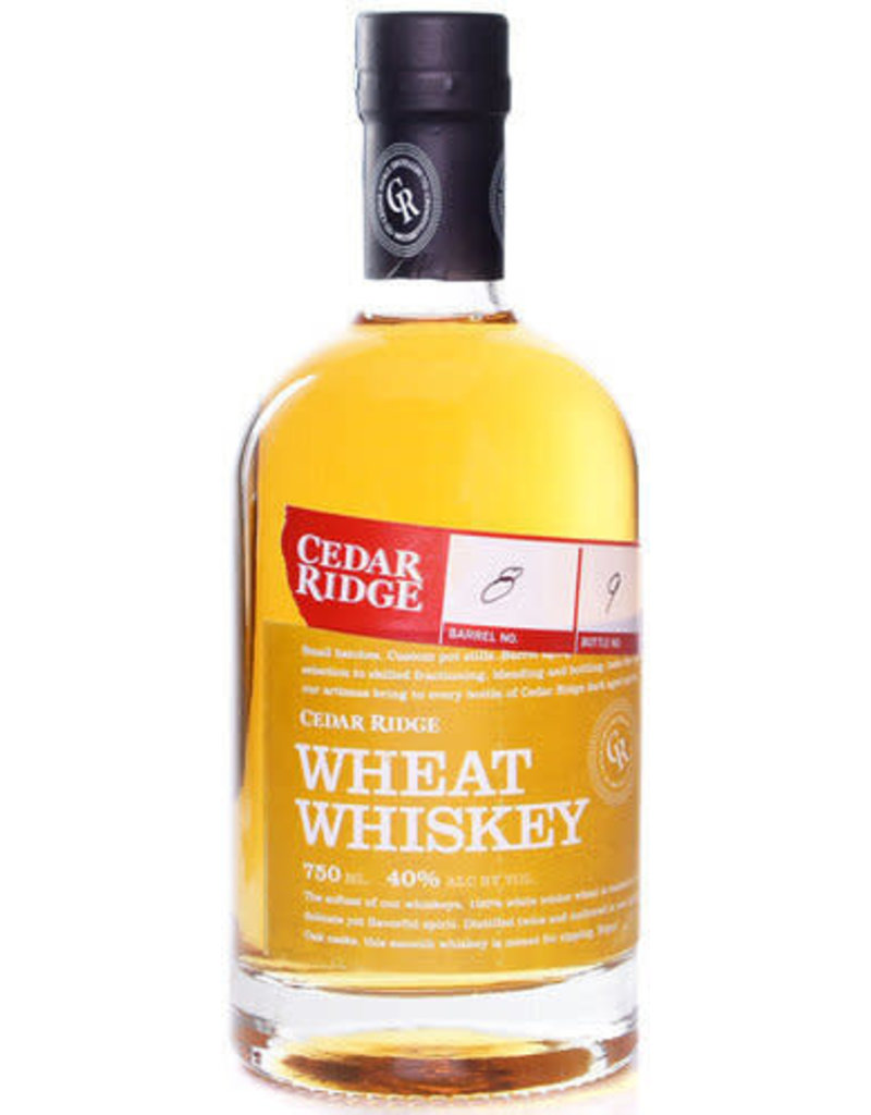 Whiskey SALE $24.99 Cedar Ridge Small Batch Wheat Whiskey 750ml Reg $39.99*