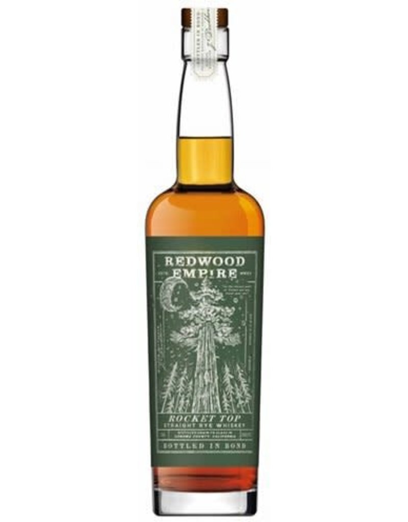 Rye Whiskey END OF BIN SALE Redwood Empire Rocket Top Straight Rye Bottled In Bond 750ml REG $99.99