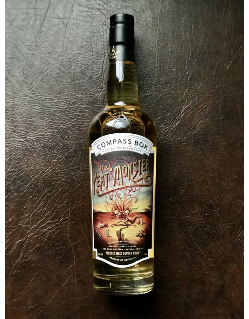 Scotch END OF BIN SALE Compass Box The Peat Monster Blended Scotch Whisky 750ml Reg $79.99