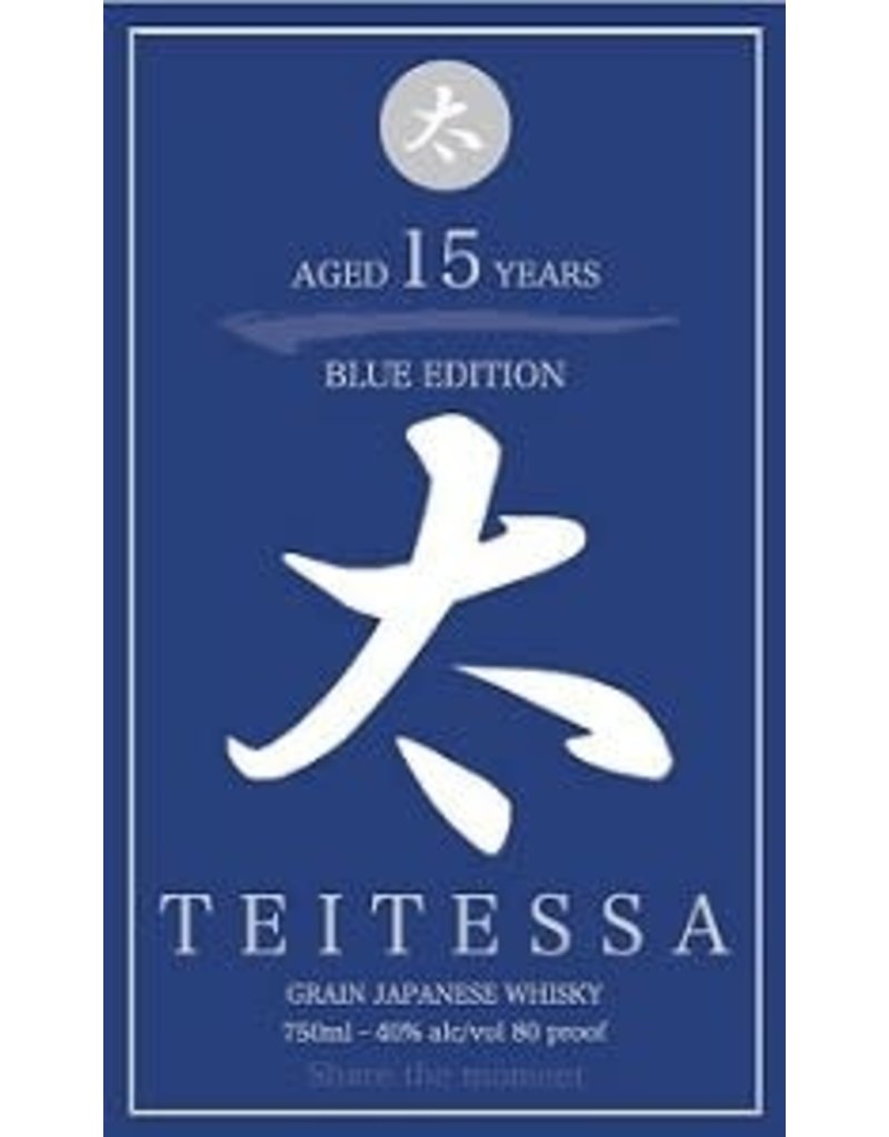 Japanese Whisky Teitessa 15yr Blue edition Japanesse Whisky 750ml