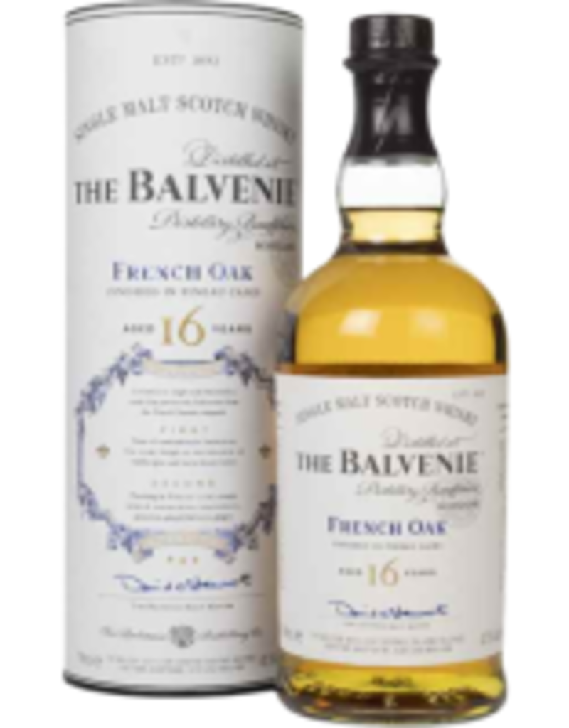 Single Malt Scotch The Balvenie Scotch Single Malt 16 year Old French Oak Pineau Casks  750ml