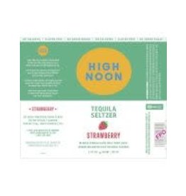 Premade Cocktails High Noon Tequila Strawberry 4 Pack 355ml Cans