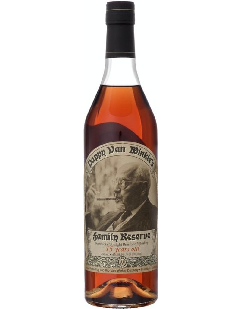 Bourbon Whiskey Pappy Van Winkle's Bourbon 15 Year Family Reserve  750ml