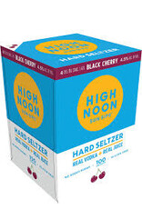 Seltzer High Noon Black Cherry 4 pack Vodka & Soda Black Cherry  355ml cans