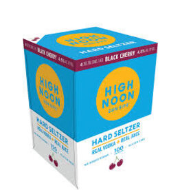 Seltzer High Noon 4 pack Black Cherry  Vodka & Soda Black Cherry  355ml cans