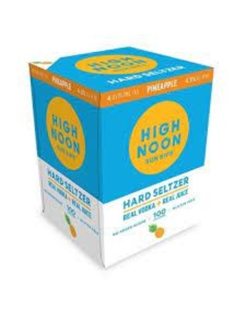 Seltzer High Noon 4 pack Pineapple Vodka & Soda  355ml cans