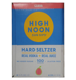 Seltzer High Noon 4 pack Guava Vodka & Soda  355ml cans