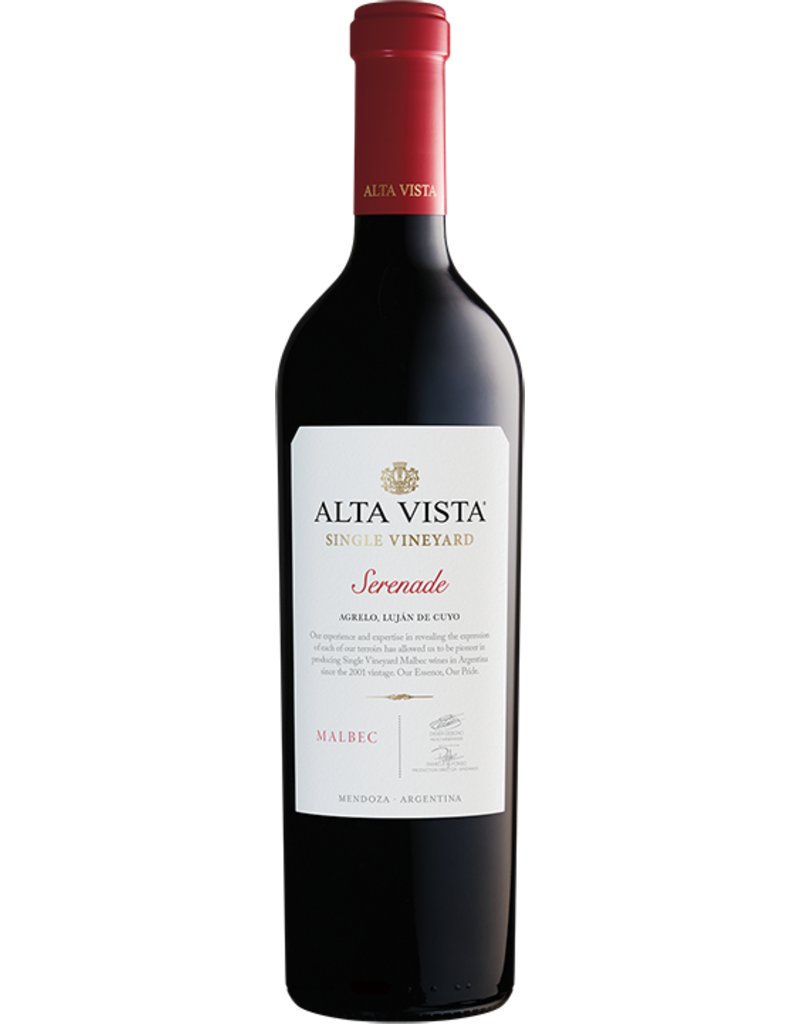 Malbec END OF BIN SALE Alta Vista Malbec Single Vineyard Serenade 2018 750ml REG $59.99