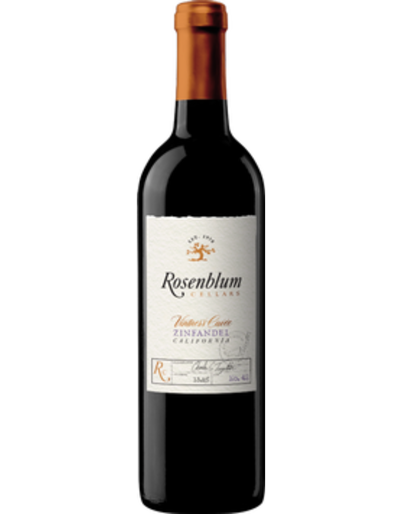 Zinfandel Rosenblum Cellars Cuvee Zinfandel 750ml Reg $15.99