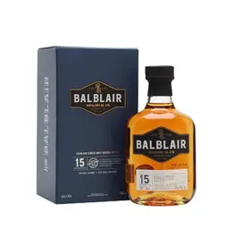 Single Malt Scotch Balblair Highland Single Malt Scotch Whisky 15 Year Old