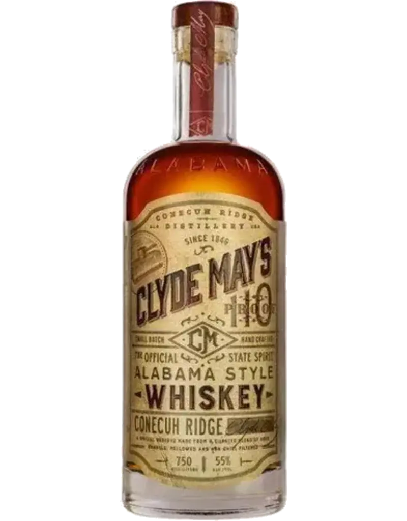 whisky Clyde May's Cask Strength 9 Years Old Whiskey 750ml