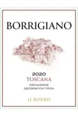 Italian Red Il Borro Borrigiano Toscana 2020 750ml