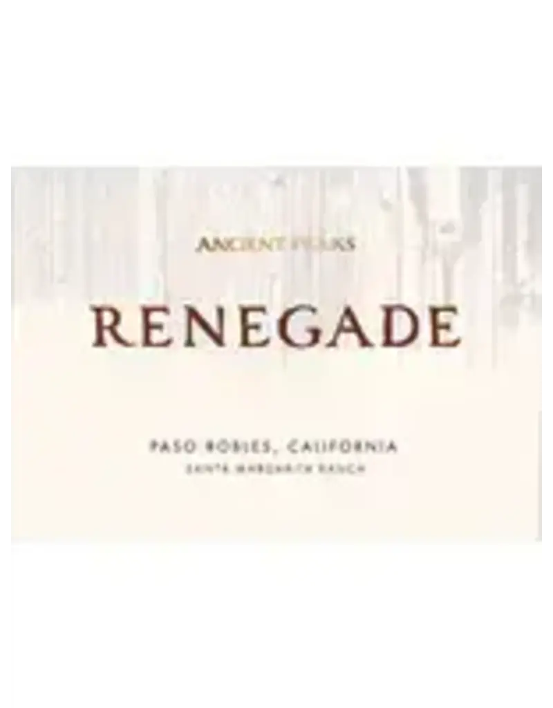 Red Blend SALE $18.99 Ancient Peaks Renegade 2020 750ml REG $29.99 *