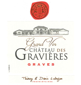 Bordeaux Red Chateau Des Gravieres Rouge Graves 2019 750ml