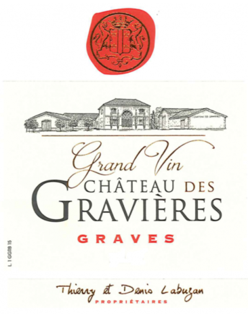 Bordeaux Red Chateau Des Gravieres Rouge Graves 2019 750ml