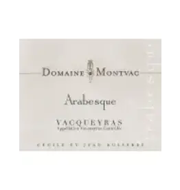 cotes du rhone Domaine de Montvac Vacqueyras Arabesque 2021 750ml
