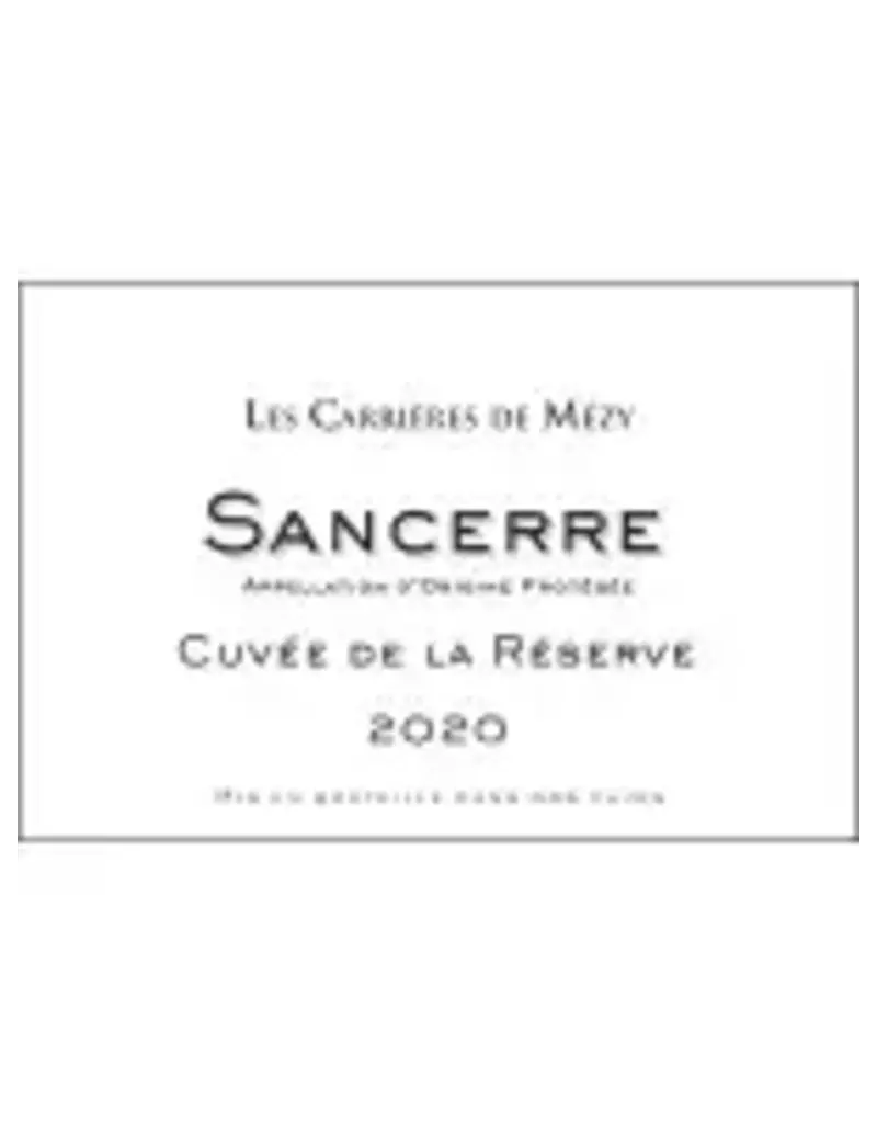 Sancerre Les Carrieres De Mezy Sancerre Cuvee De La Reserve 2024 750ml