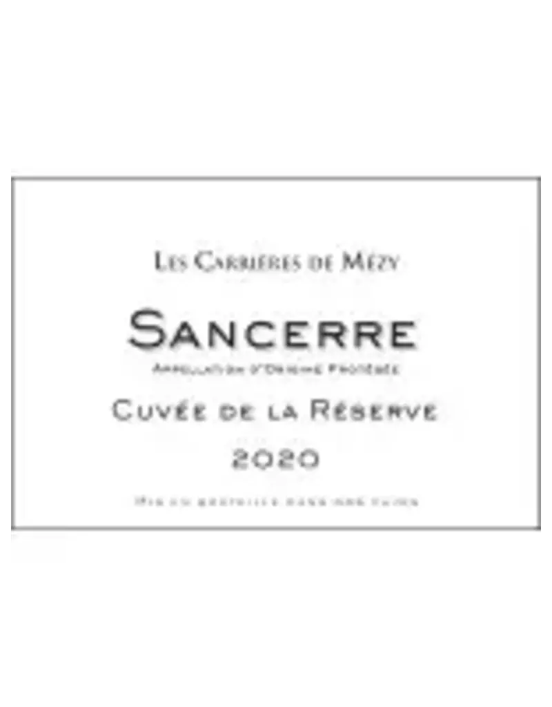 Sancerre Sale $20.99 Les Carrieres De Mezy Sancerre Cuvee De La Reserve 750ml Reg. $29.99