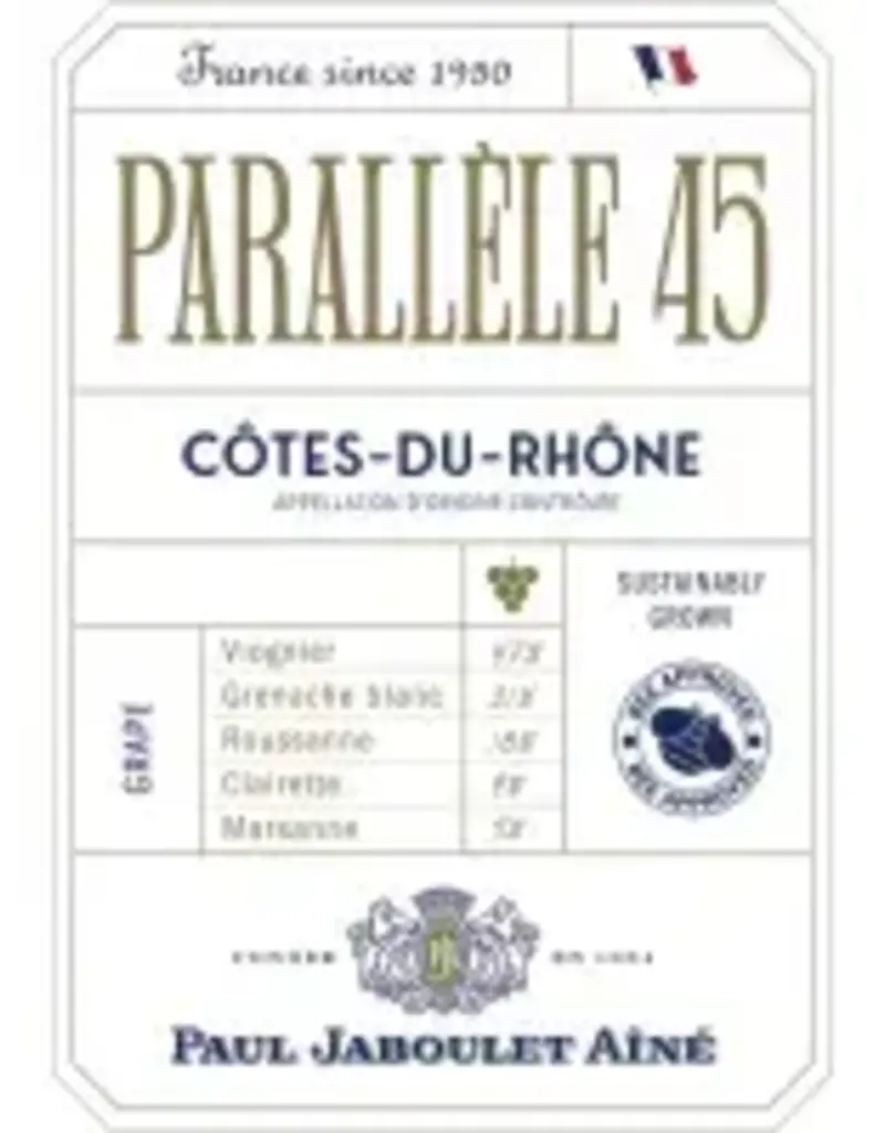 SALE $13.99 Paul Jaboulet Cotes-Du-Rhone Parallele 45 Blanc 2023 750ml