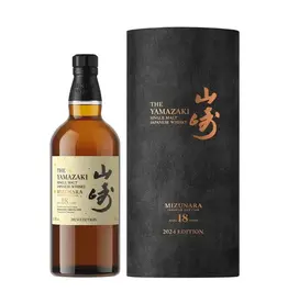 Japanese Whisky The Yamazaki 18 yr 2024 Edition Mizunara Oak Single Malt Japanese Whisky 750ml