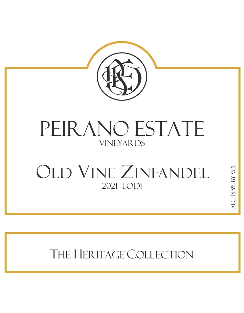 Zinfandel Peirano Estate Old Vine Zinfandel 2022 Lodi 750ml REG $19.99 *