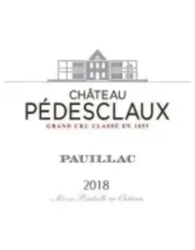Chateau Pedesclaux Pauillac Grand Cru Classe 2018 750ml