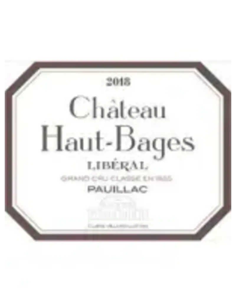Chateau Haut-Bages Liberal Pauillac 2018 750ml