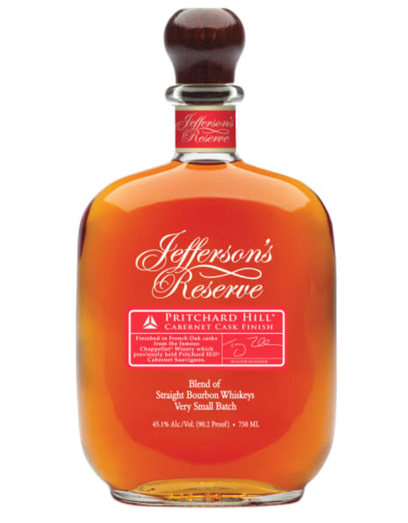 Bourbon Whiskey Jefferson Reserve Pritchard Hill Cabernet Cask Finish 750m