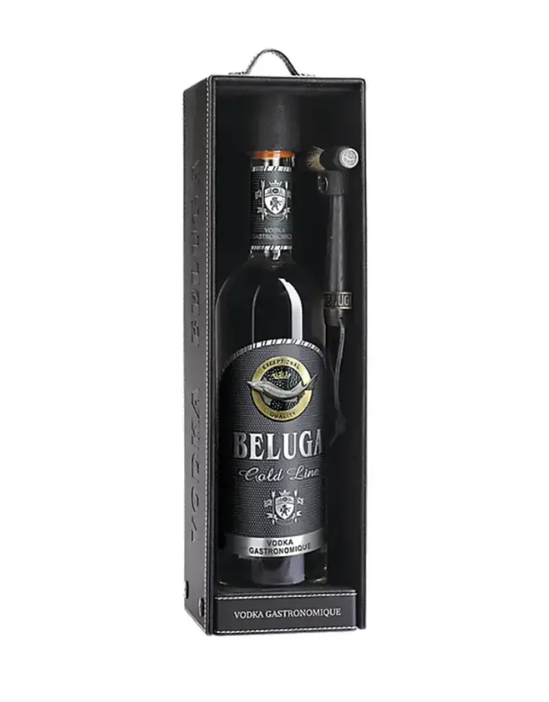 Beluga Gold Line Leather Box Vodka 1.75liter