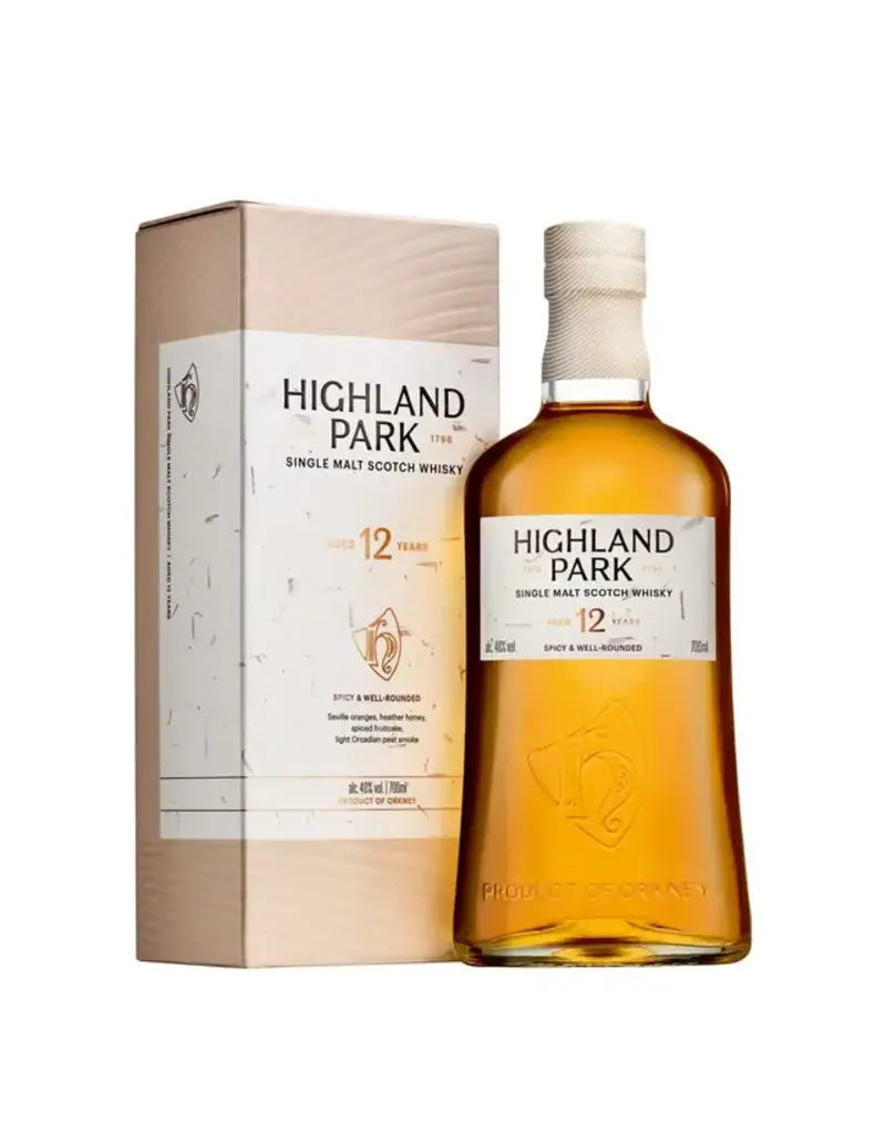 Single Malt Scotch Highland Park 12 yr Single Malt Scotch Whisky 750ml